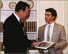 James Hautman with President George Bush