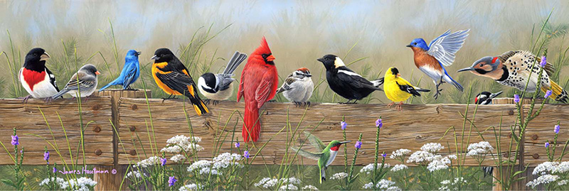 Railbirds II by Jim Hautman