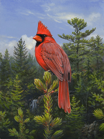 Joe Hautman cardinal painting