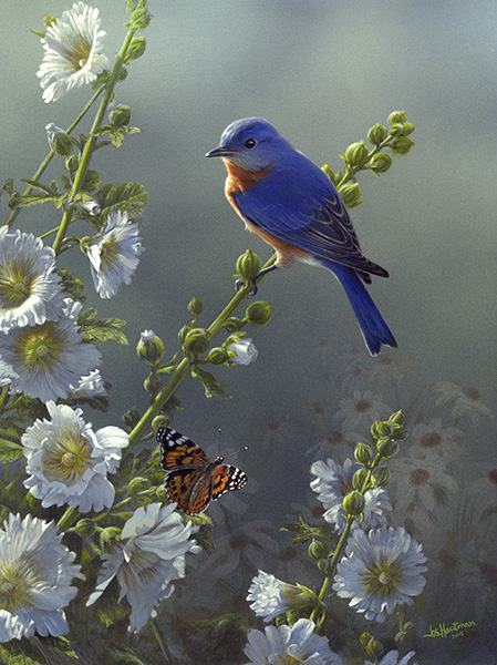 Bluebird and
          Butterfly